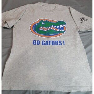 University of Florida Gators Go Gators T-Shirt Gray Hyundai Promo Tee Medium